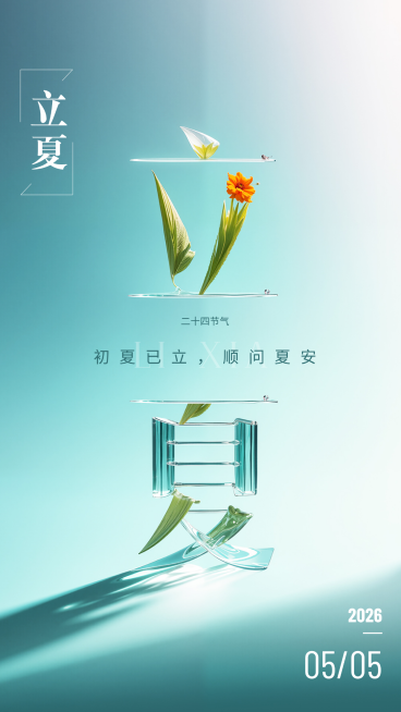 立夏节气海报预览效果