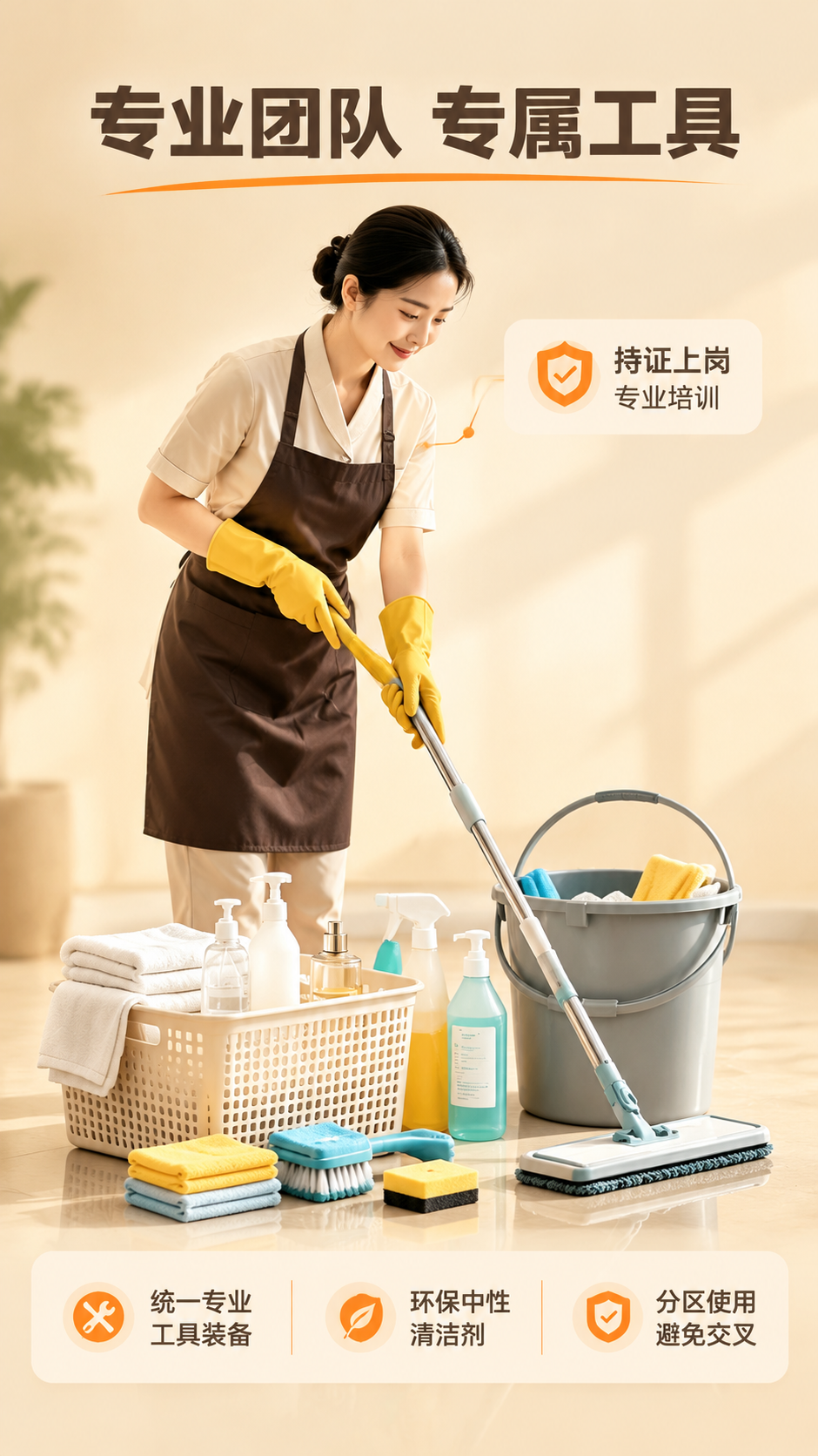 [商品] 全屋深度清洁上门服务；使用【图1】【图2】中保洁人员… - 图片创意预览
