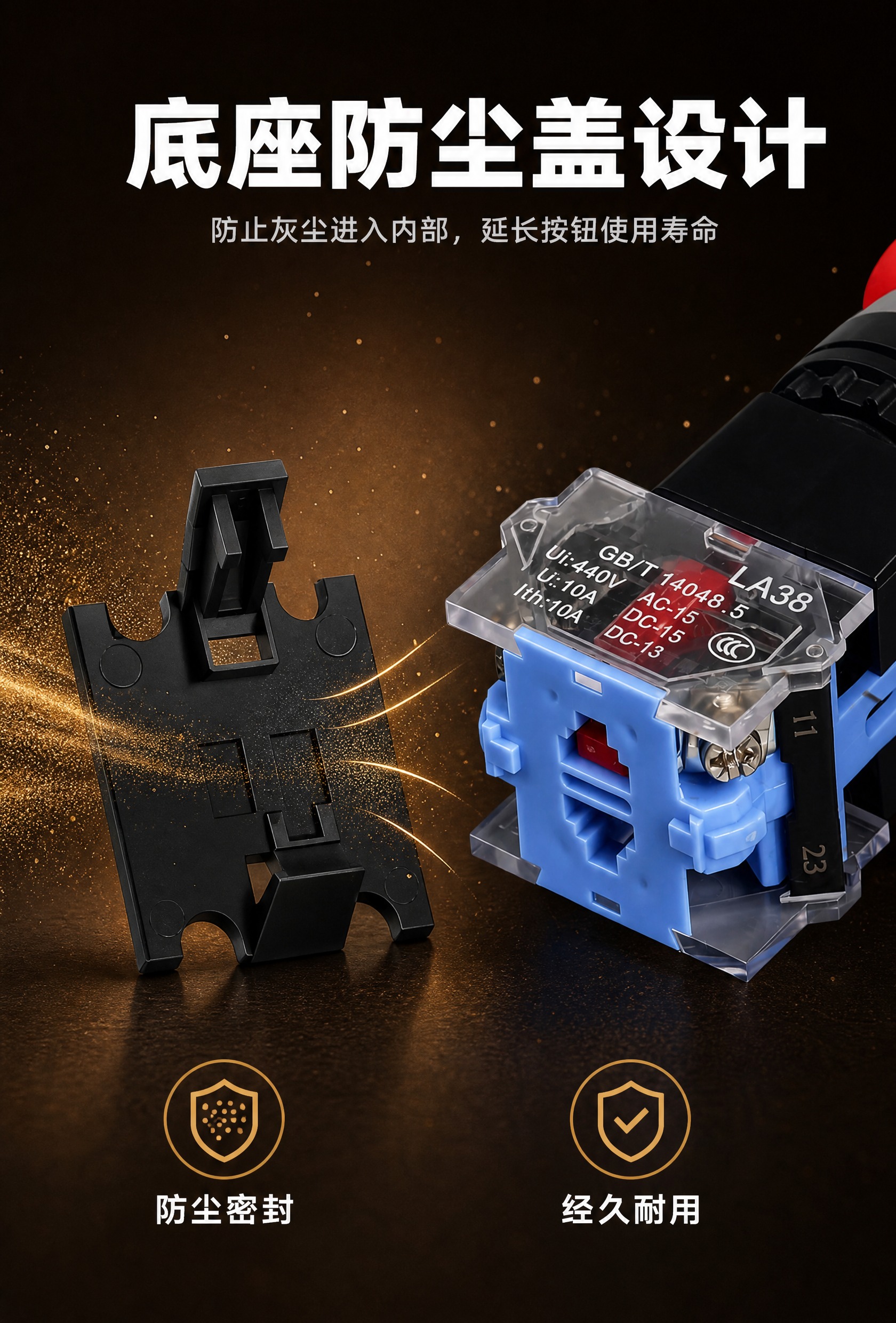[商品] 使用【图1】蘑菇头按钮防尘盖与触点模块素材；黑色防尘… - 图片创意预览