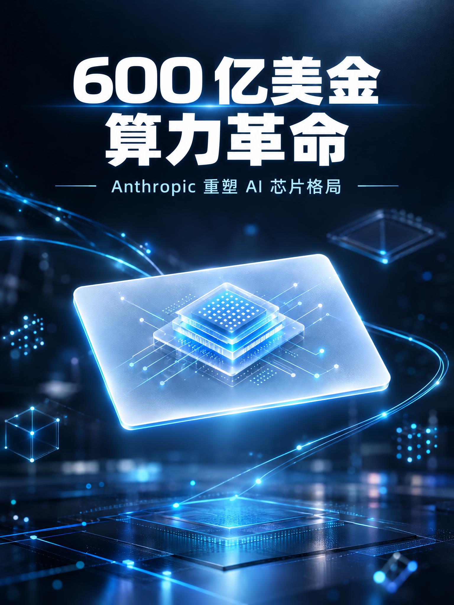 参照这张图的深蓝科技质感，生成一张全新的极简未来科技风封面，竖… - 图片创意预览