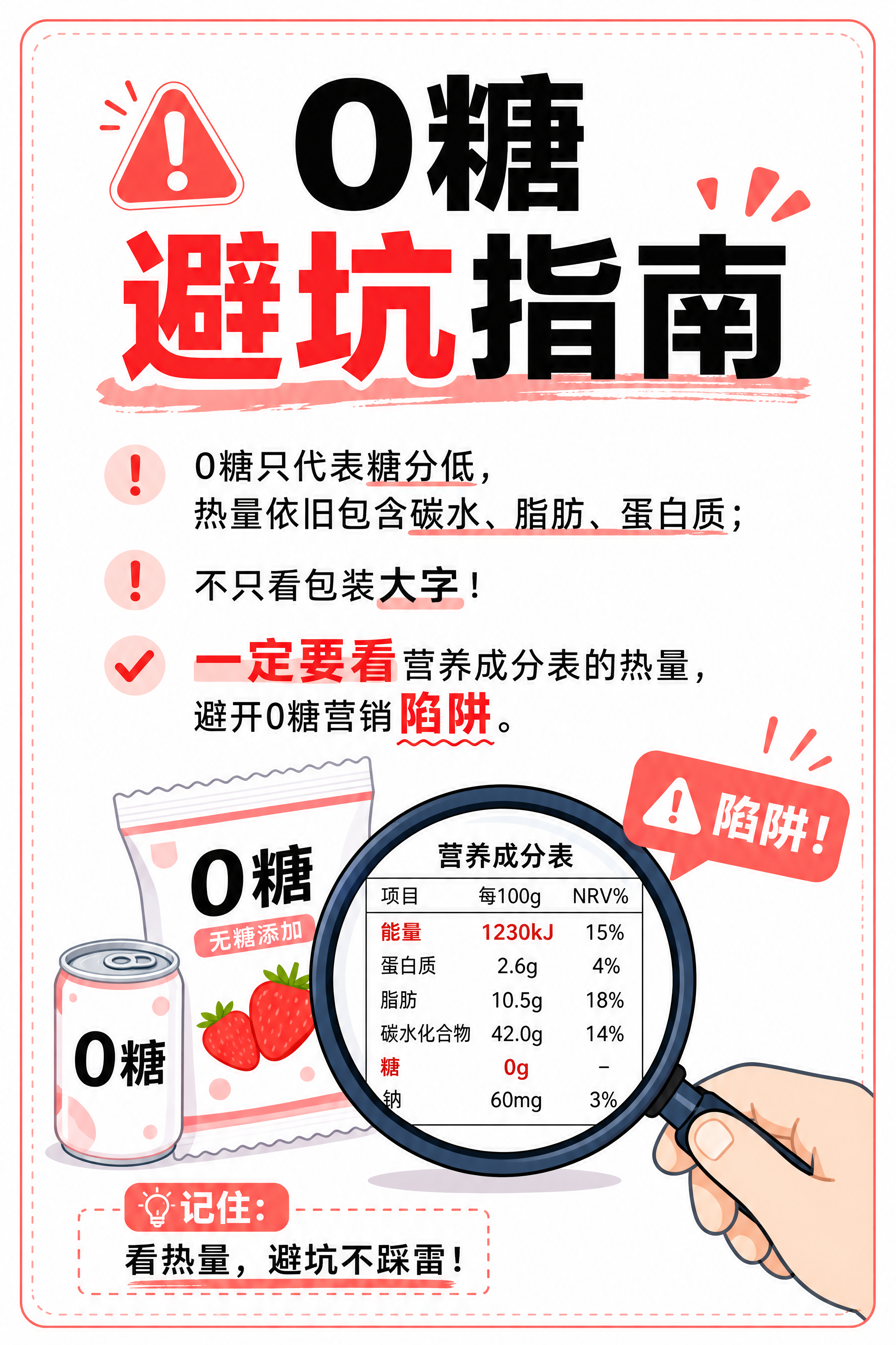 小红书干货收尾卡片，插图大字，警示科普风，版式精美，小红书笔记… - 图片创意预览