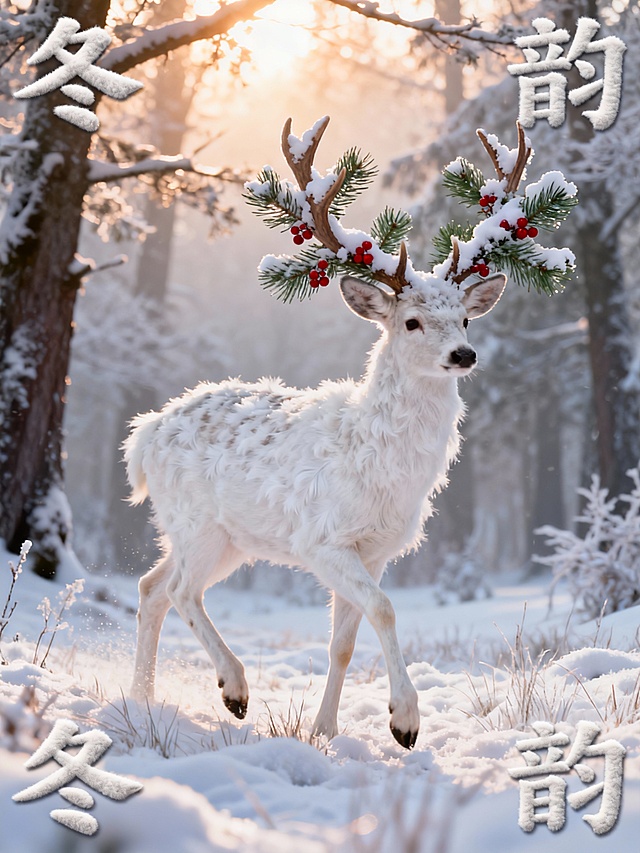 梦幻感与唯美感交织的冬日森林