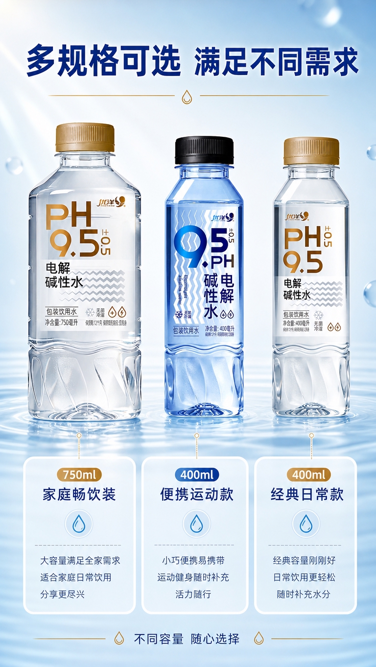 [商品] 使用【图1】三款优洋电解碱性水，从左至右：750ml… - 图片创意预览