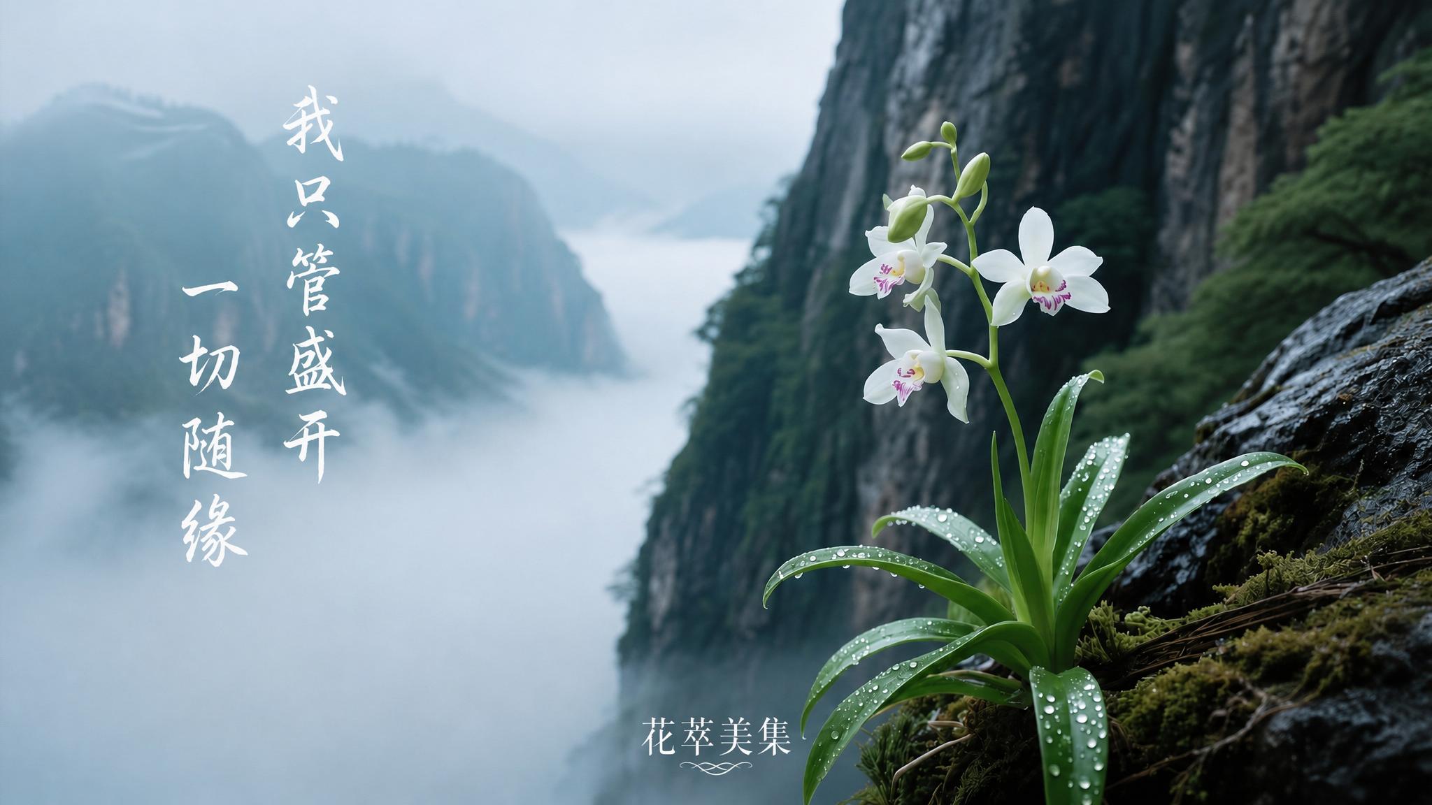 基于这张图片进行修改：1. 删除画面中文字「我只管盛开。一切随… - 图片创意预览