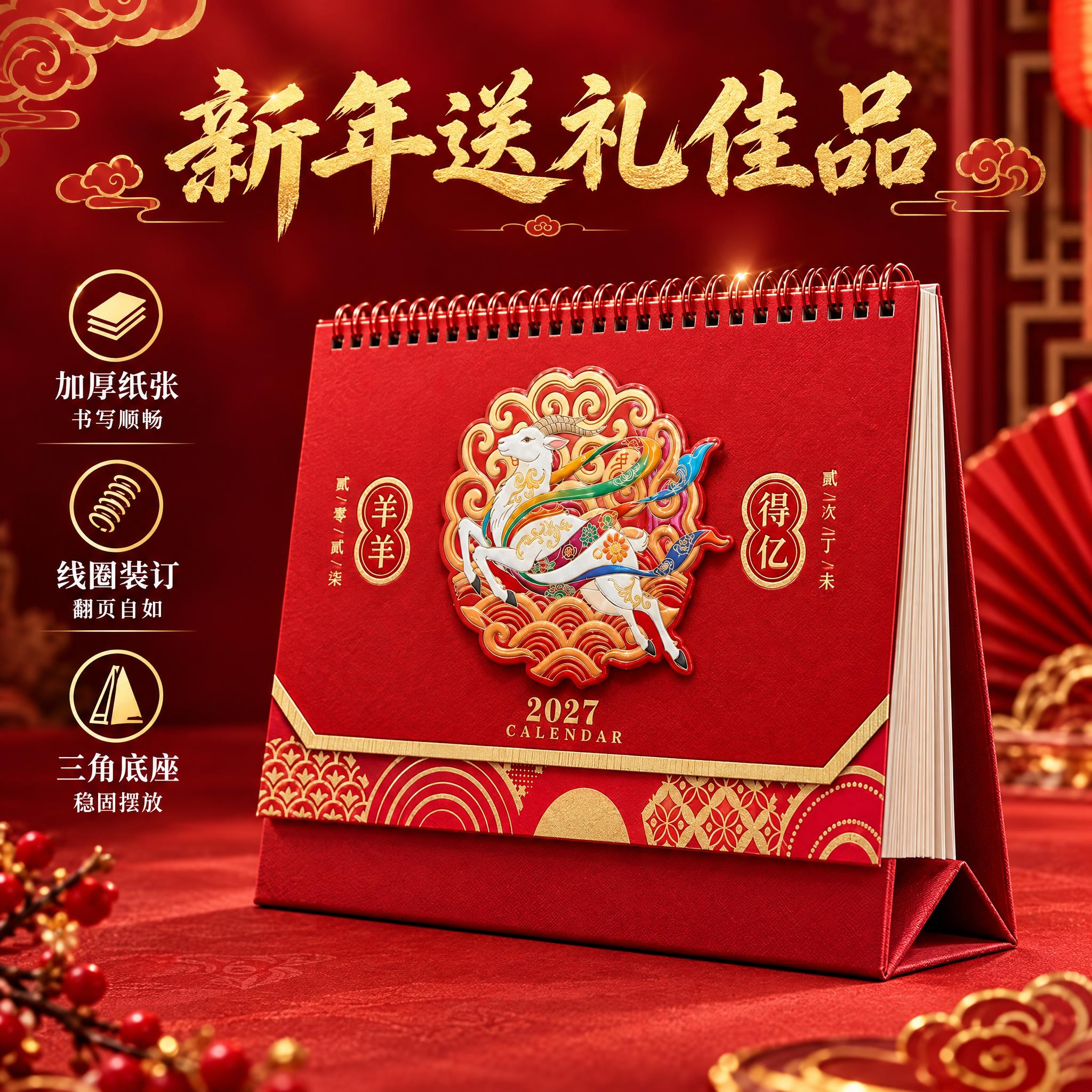 [主图-5] 送礼与品质，主题：新年好礼 加厚纸张 品质之选。… - 图片创意预览