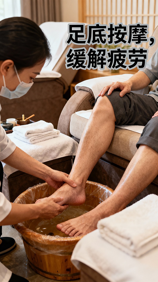 生成50张上门推拿图片，图片可以加一些文字