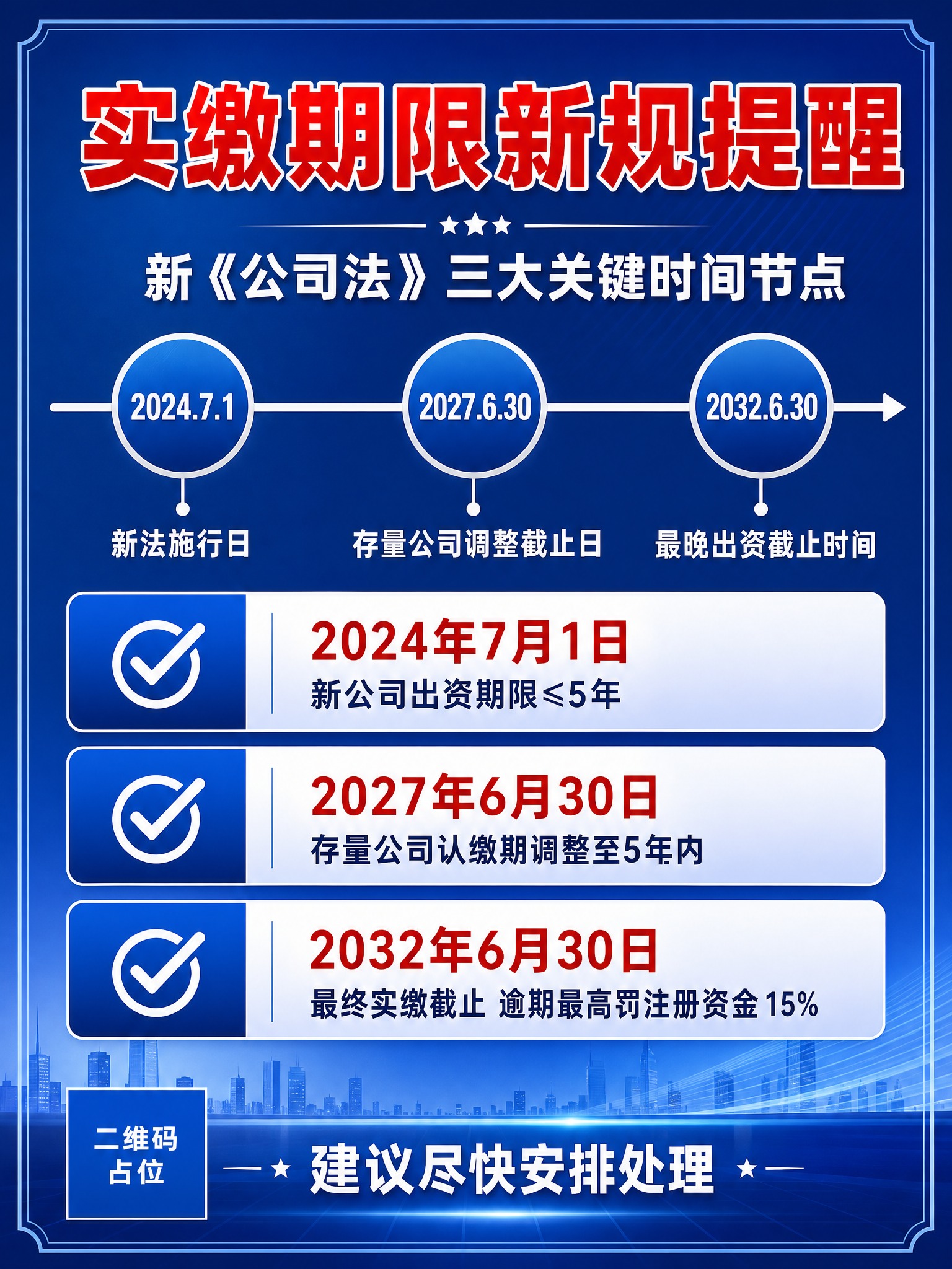 一张商务政务风格的通知公告海报，竖版3:4比例，深蓝渐变背景，… - 图片创意预览