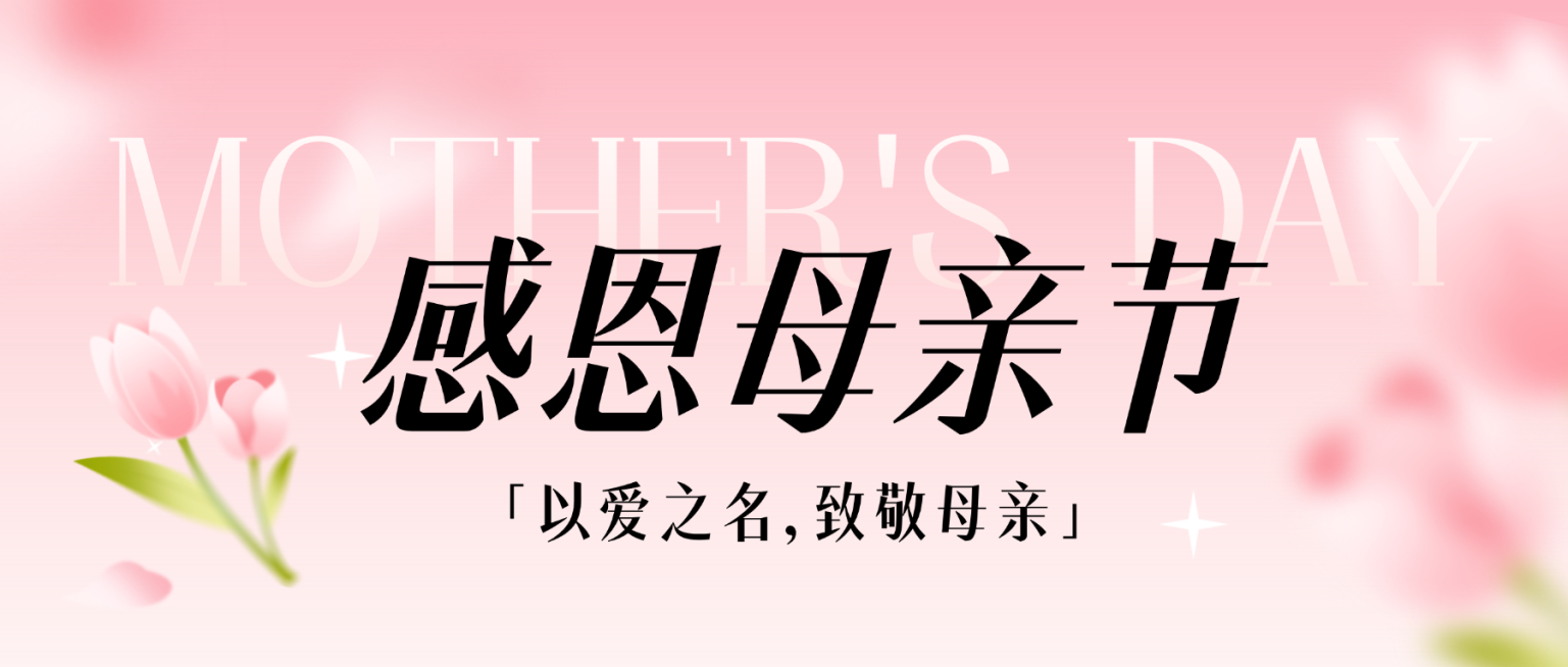 母亲节节日祝福唯美感公众号首图预览效果