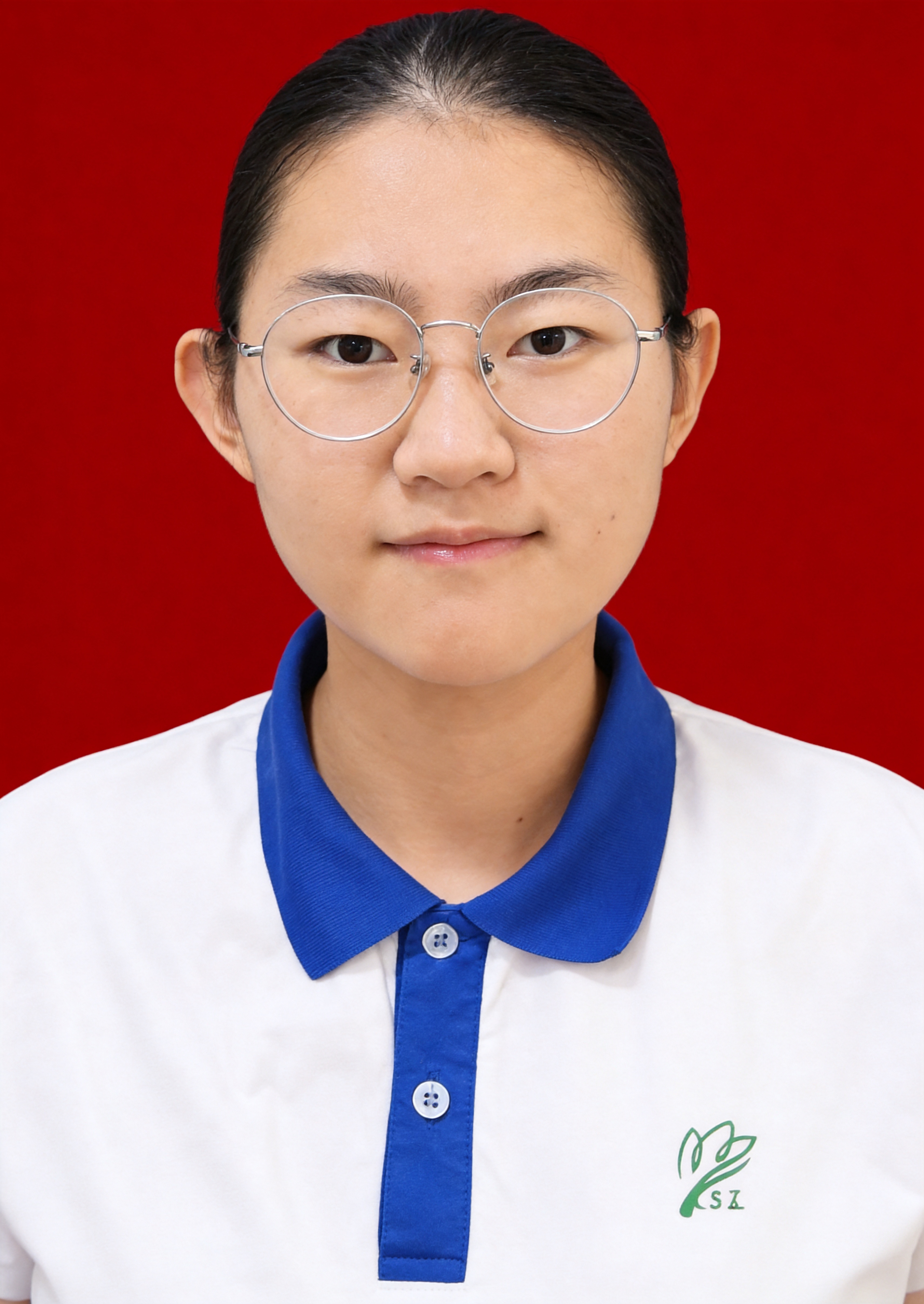 保留第一张图中人物发型、脸型、年龄特征生成标准样式纯正面证件照… - 图片创意预览
