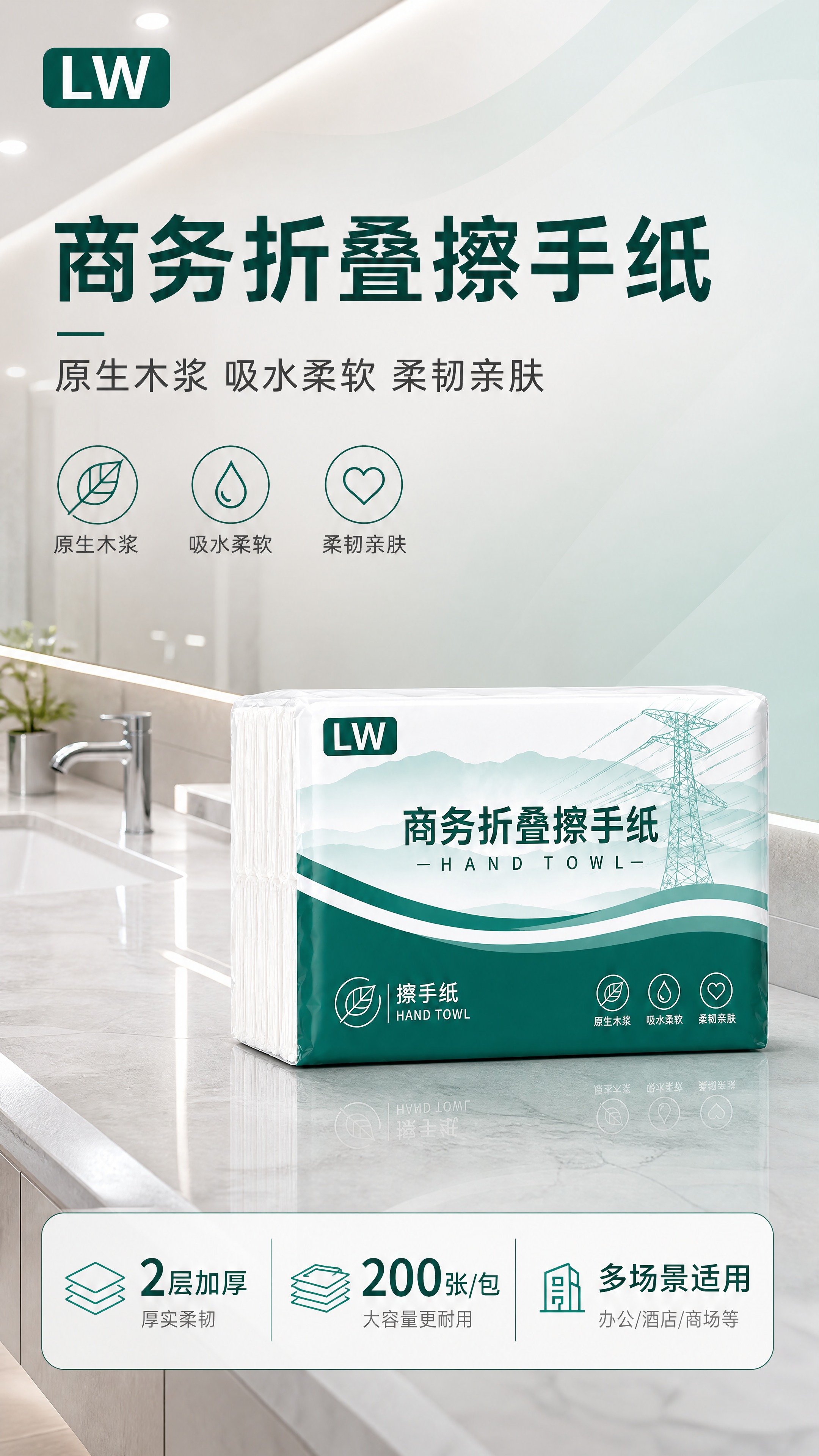 [详情页-1 头图海报] 目标：建立商务洁净的品牌第一印象，突… - 图片创意预览