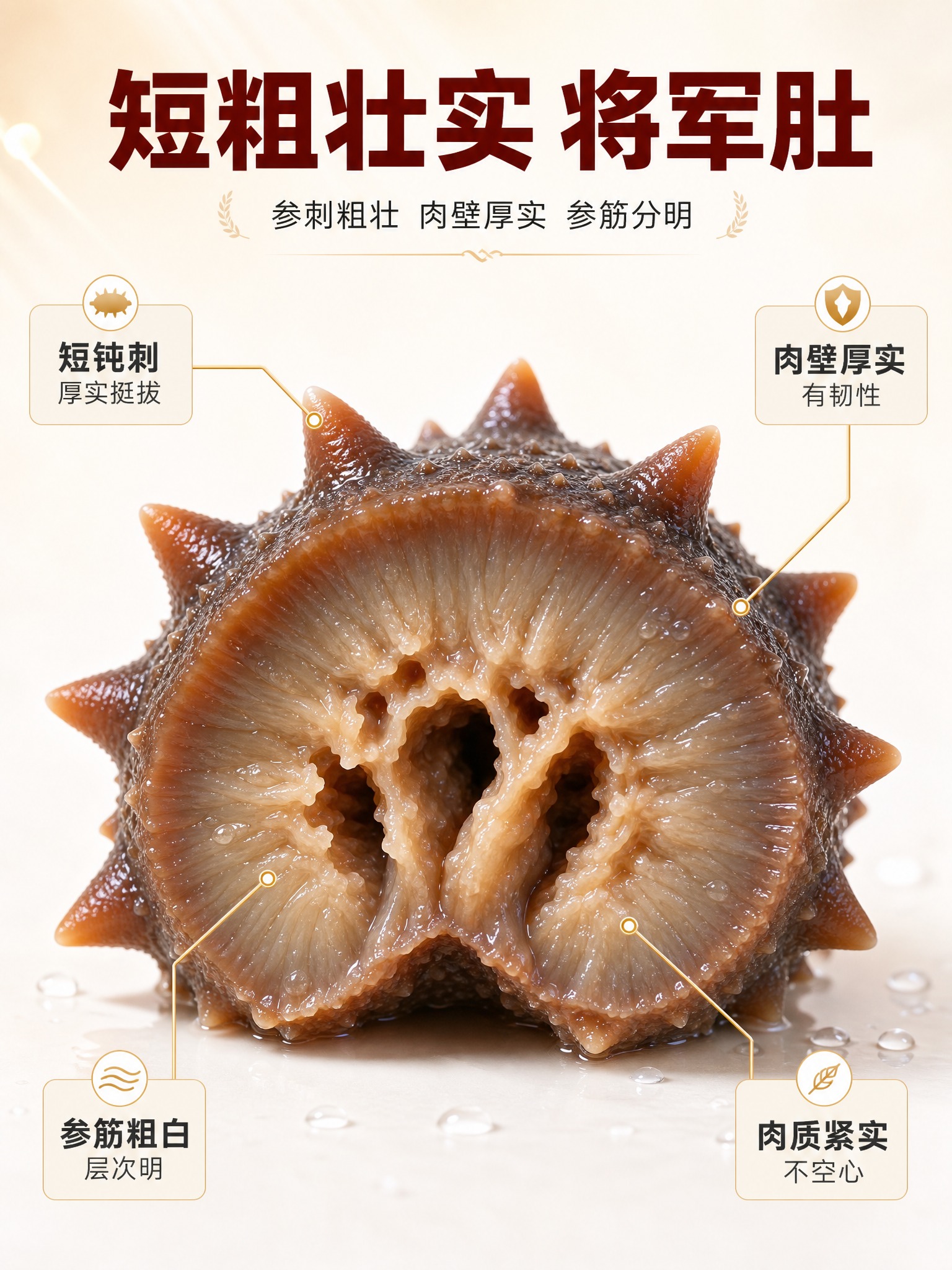 [商品] 使用【图2】和【图5】大连辽刺参横截面特写图；保留横… - 图片创意预览