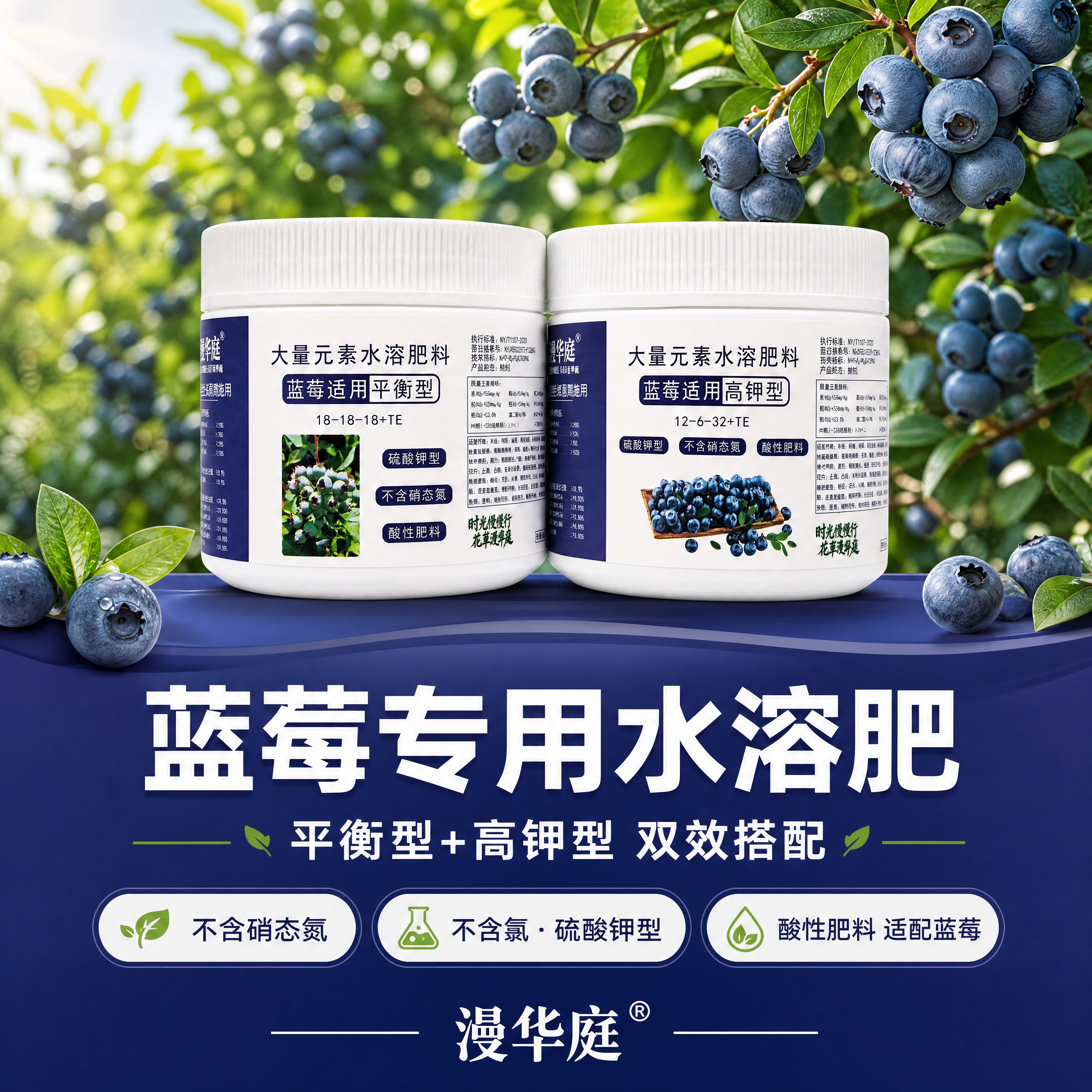 [商品] 使用【图3】漫华庭蓝莓专用水溶肥料双瓶全家福（左侧平… - 图片创意预览