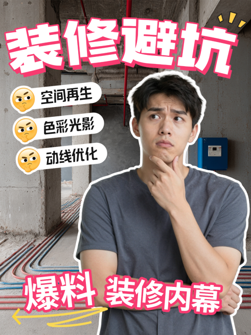 家居装修硬装家居百货测评攻略指南避雷分享小红书封面aigc预览效果