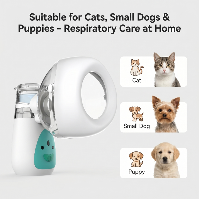 [Main Image 6] Suitable Pet Types.
Clean layout showing 3 small icons/illustrations of suitable pets预览效果