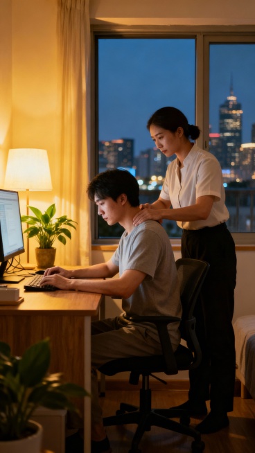 生成50张上门按摩的图片预览效果