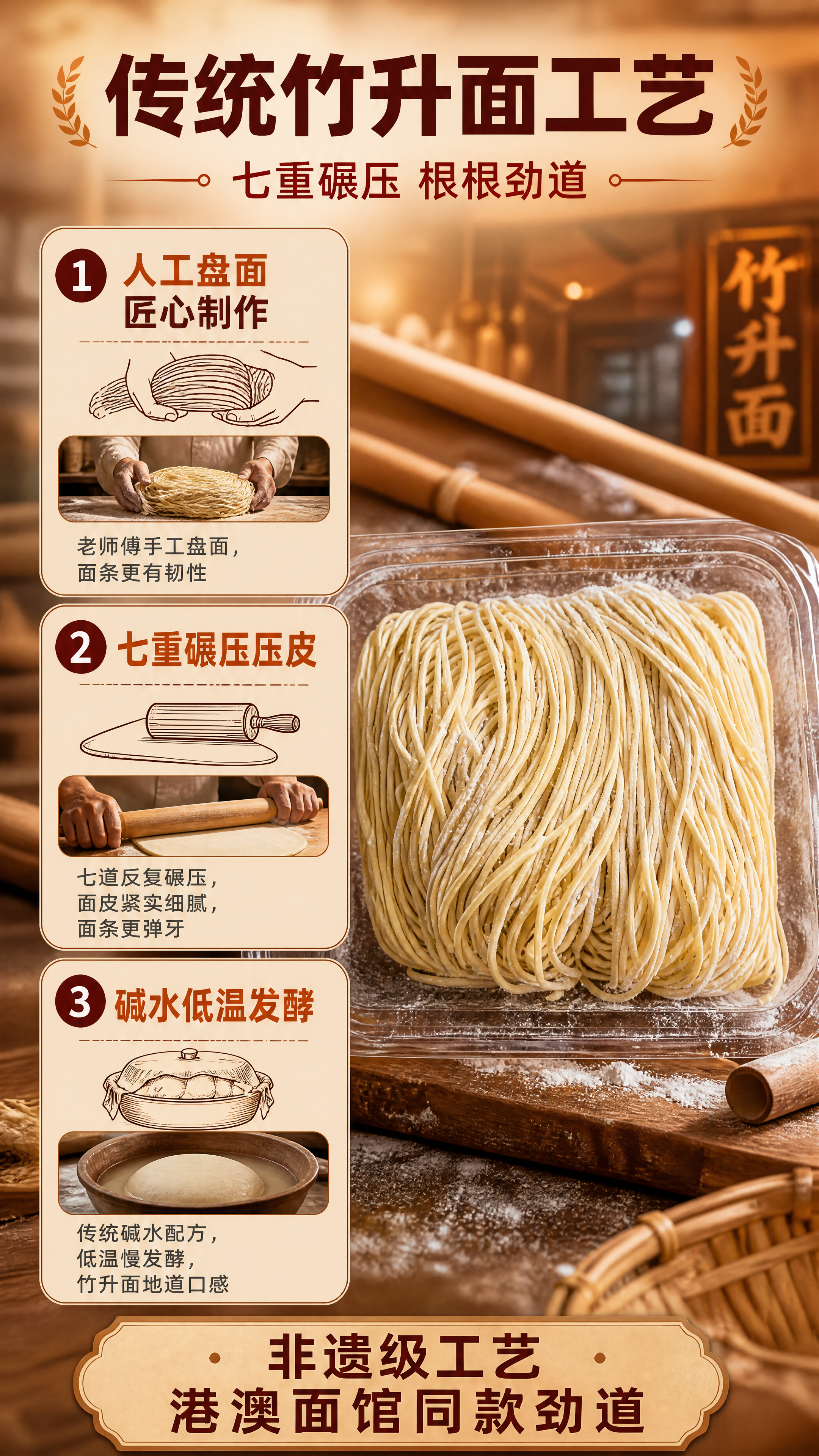 [商品] 使用【图3】独立包装的细面饼；保留细面形态、淡黄色泽… - 图片创意预览