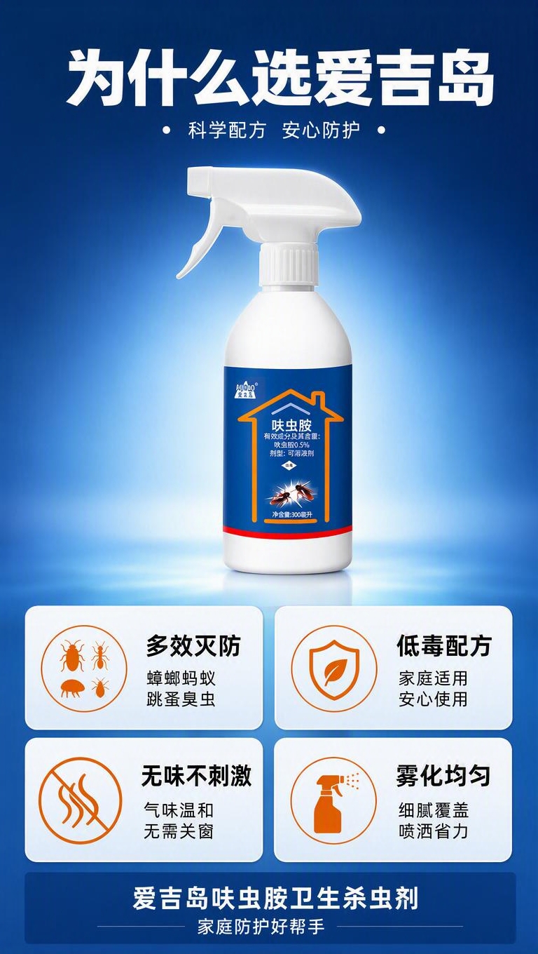 [商品] 使用【图11】爱吉岛呋虫胺杀虫喷雾；保留全部瓶身原貌… - 图片创意预览