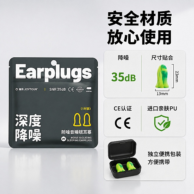 使用电商主图技能生成5张比例1:1的电商主图，适配平台为淘宝/天猫，商品为「图片1」，商品卖点为防噪音睡眠耳塞隔音，小蛮腰形状