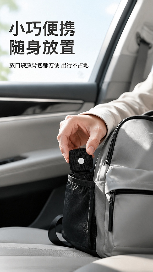 使用电商主图技能生成8张比例9:16的电商主图，适配平台为淘宝/天猫，商品为「图片1」，商品卖点为 防晕车手环便携，舒适透气不闷热，高弹腕带不勒手