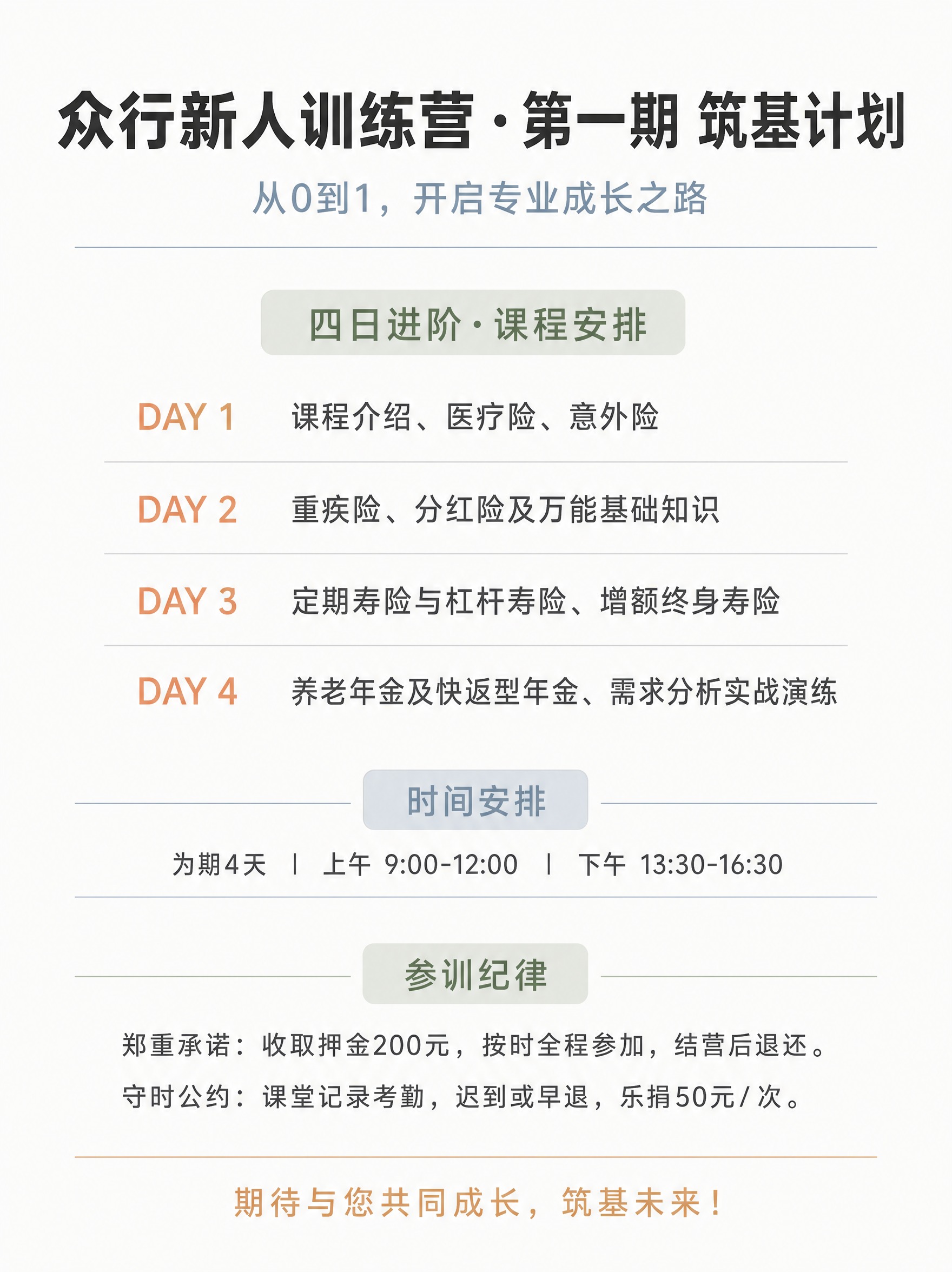 小红书竖版培训海报，极简文字排版风，干净、清爽、专业、克制，版… - 图片创意预览