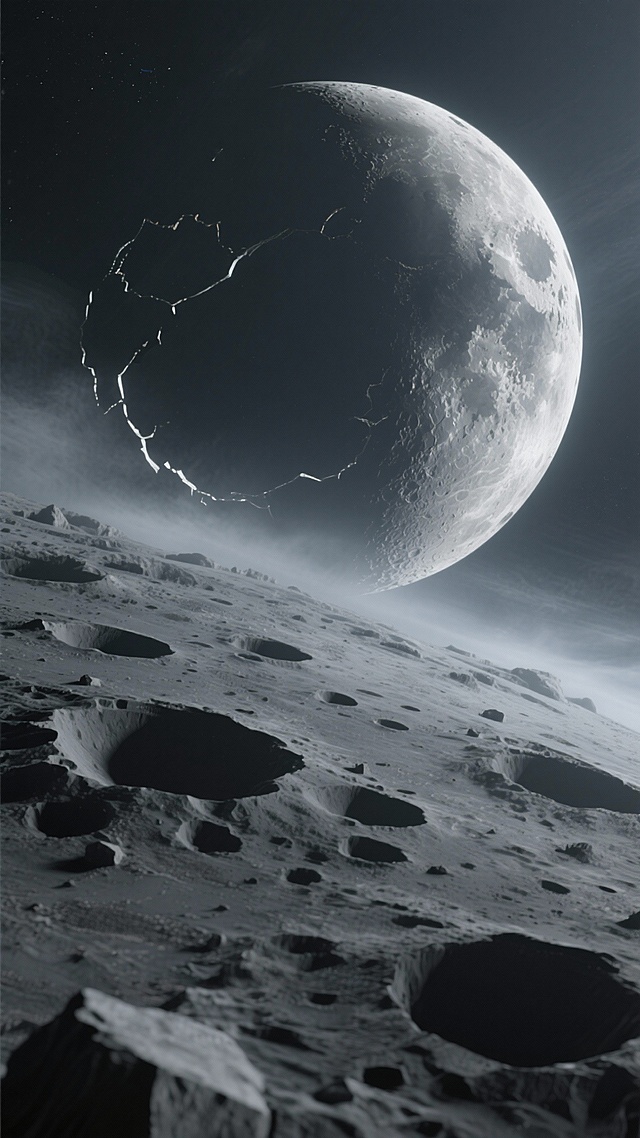 帮我生成50张关于月亮和星球的图片