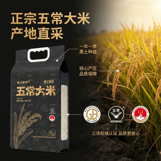 [垫图] https://gdesign-dam-hz.dancf.com/35951420116555830/bb7e20d40e1d4e73850567045103a983.jpg 五常大米卖点溯预览效果
