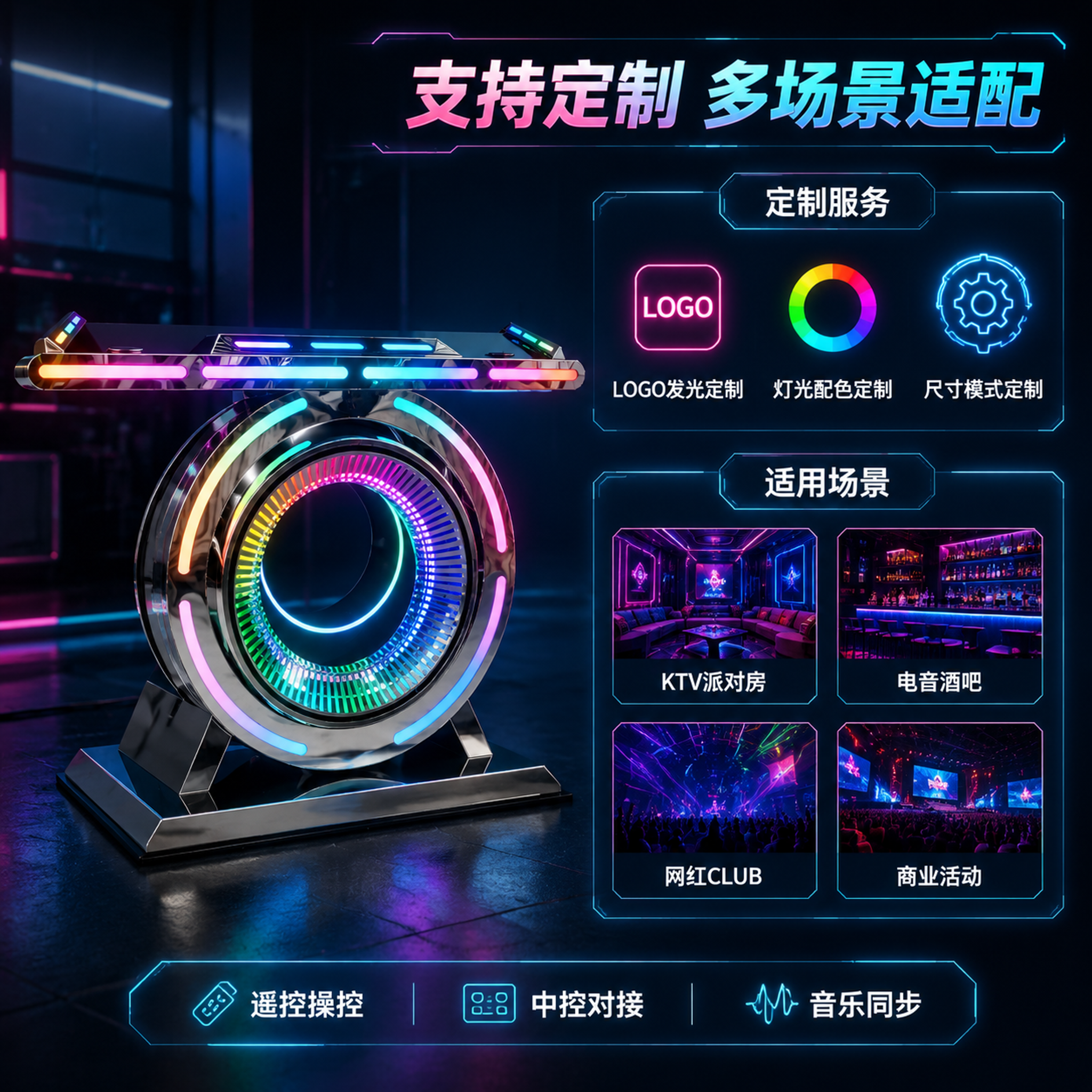 [主图-5] 定制服务与适用场景总览图，购买决策信息 [氛围风… - 图片创意预览