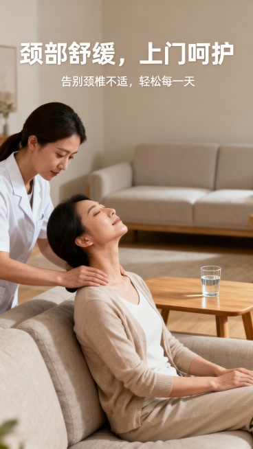 生成50张上门推拿按摩的图文，图片加入一些文字预览效果