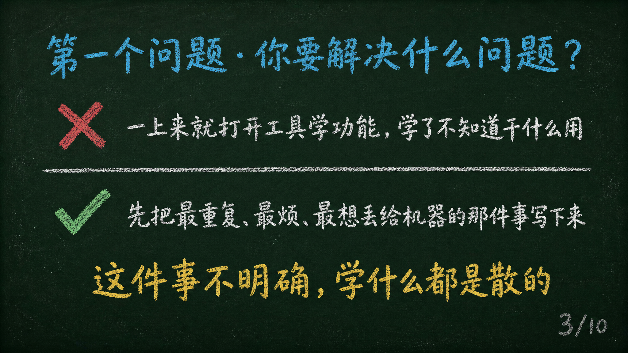 黑板报手绘风格PPT页面，16:9横屏。深墨绿复古黑板底色#1… - 图片创意预览