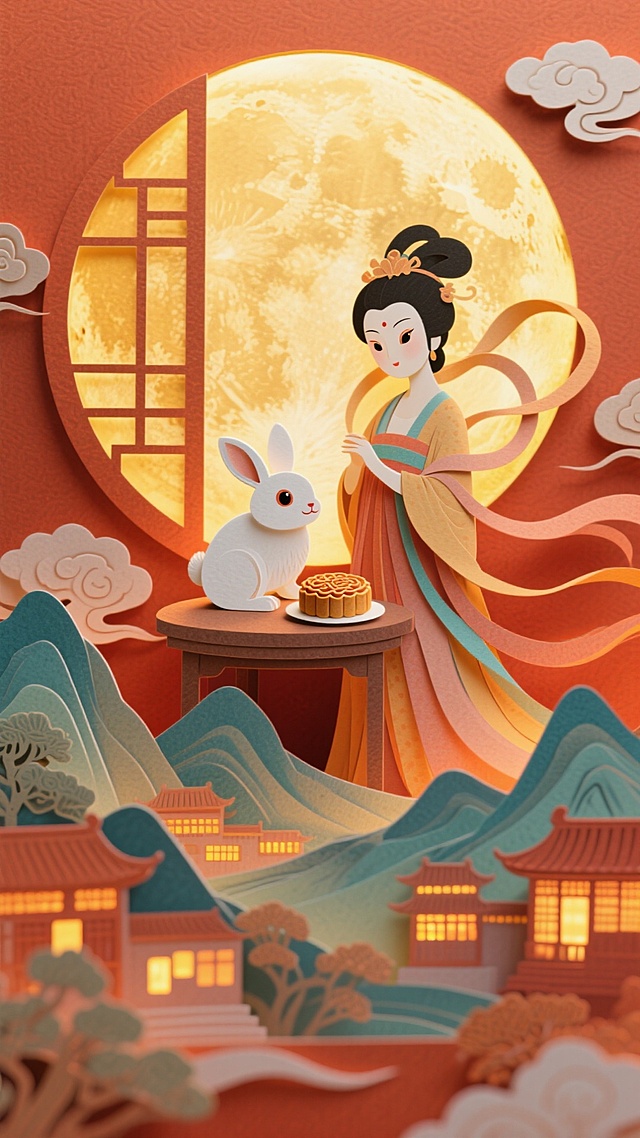 嫦娥玉兔共中秋~