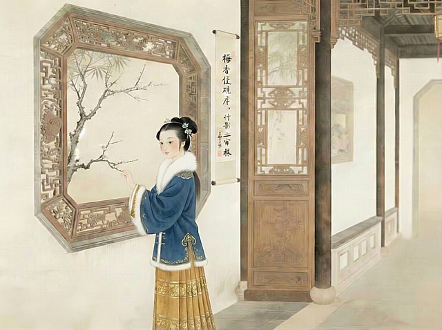 图一中的上衣颜色改为图二中蓝色