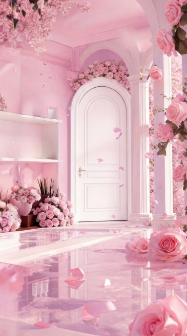 Adjust the image's color tone to 90% pastel pink and 10% pastel purple.预览效果