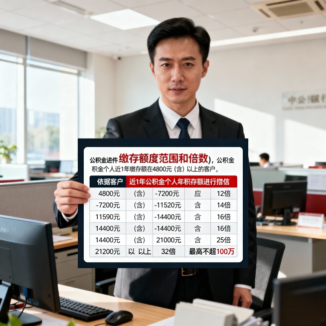背景是男性银行客户经理在行里看这张图片预览效果