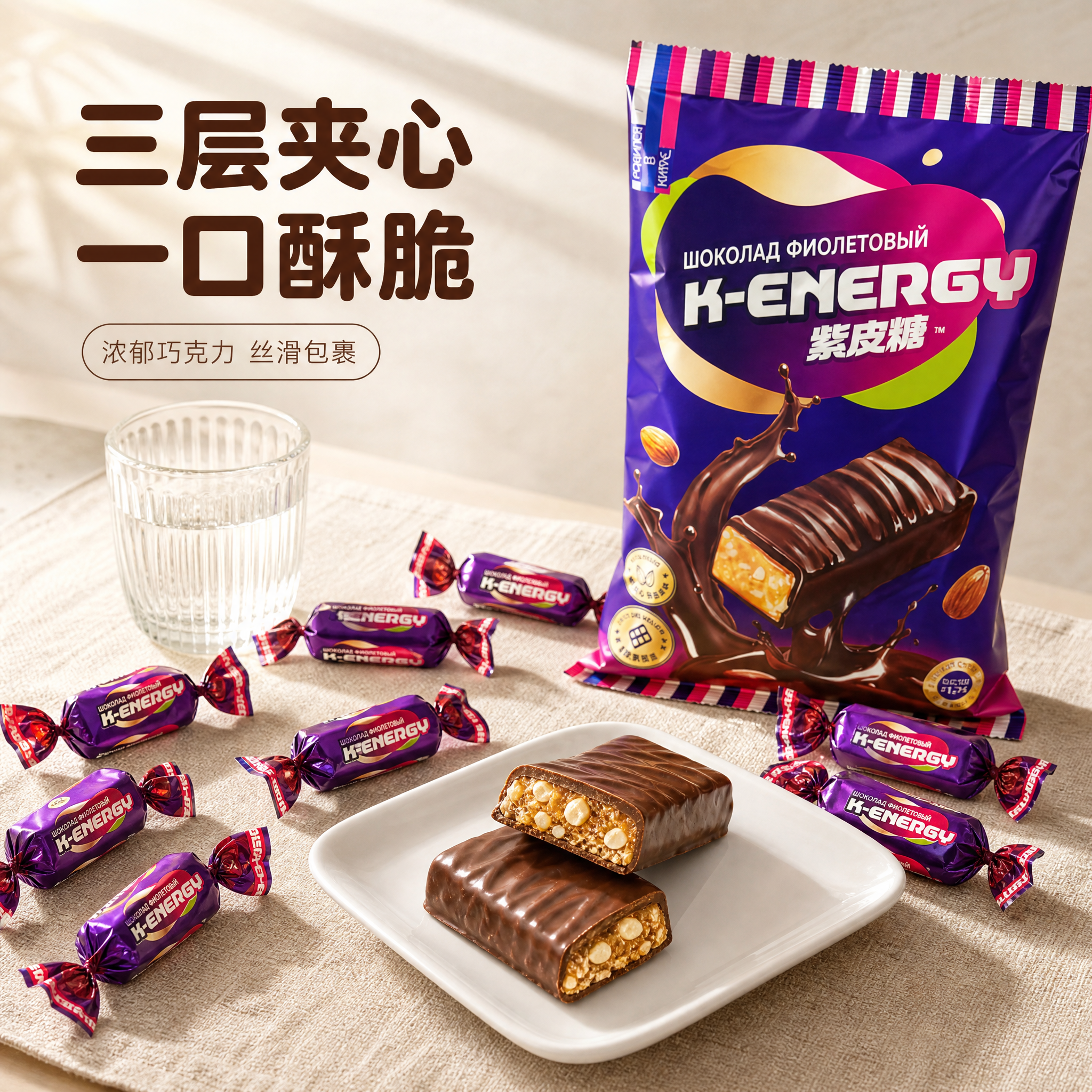 [主图1] K-ENERGY 巧克力夹心糖 首图 唯一任务是用… - 图片创意预览