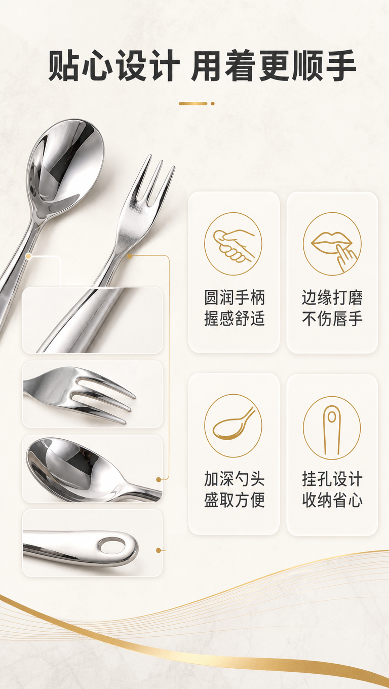 [商品] 使用【图1】甜品叉与小勺；保留银色不锈钢材质、手柄造… - 图片创意预览