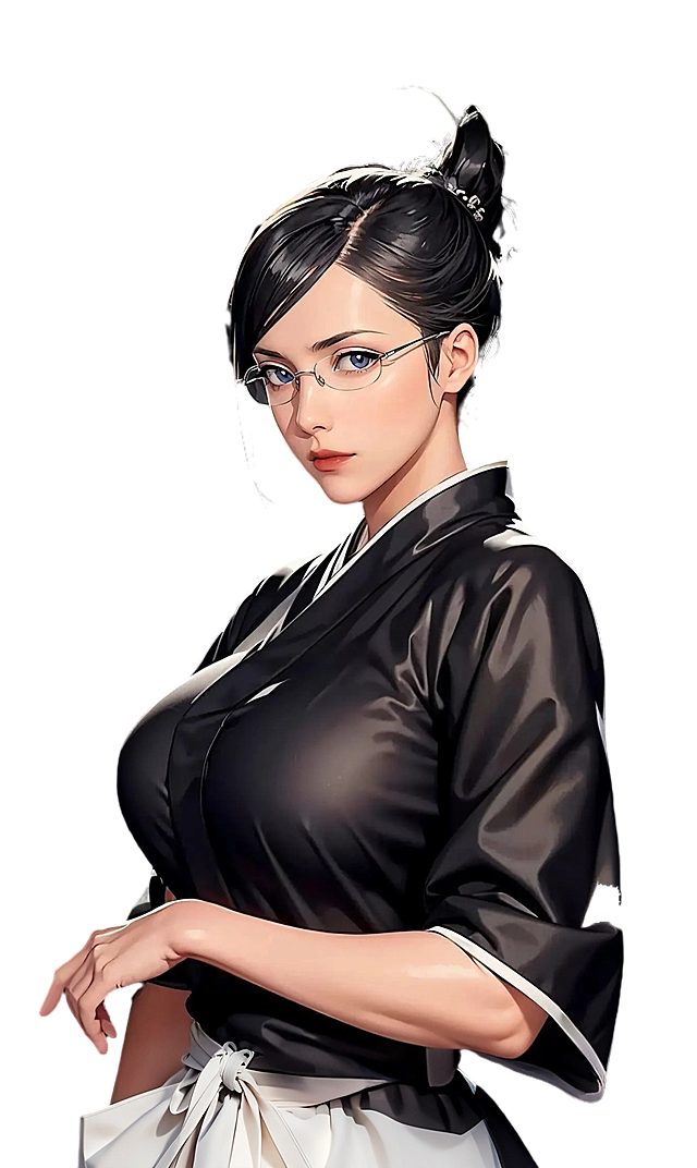 白色布袋精致的缠在腰间，勾勒出身体性感的线条