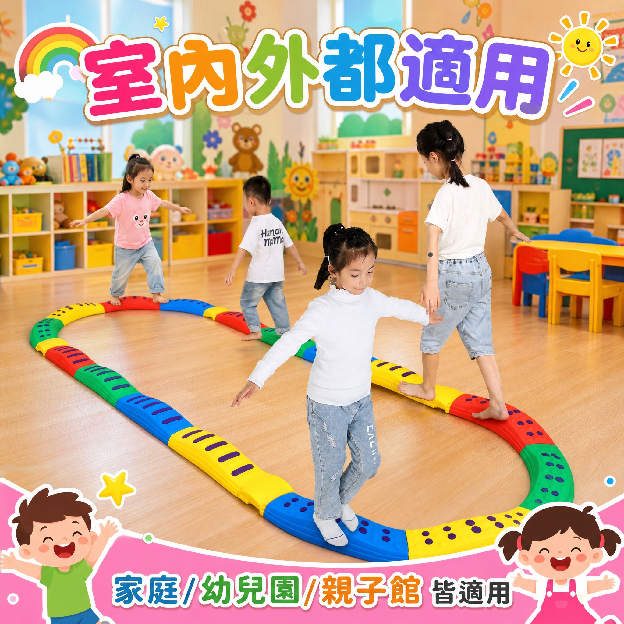 Shopee电商主图，1:1比例，可爱丰富色彩风格，严格还原参… - 图片创意预览