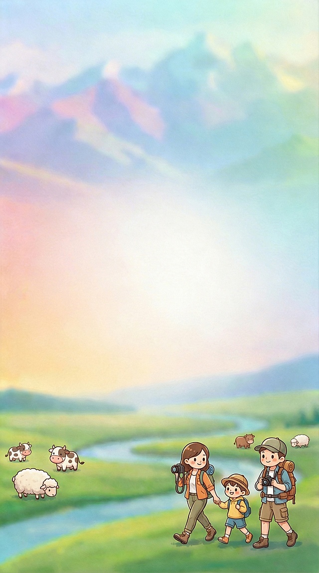 牛羊、人物换成萌系