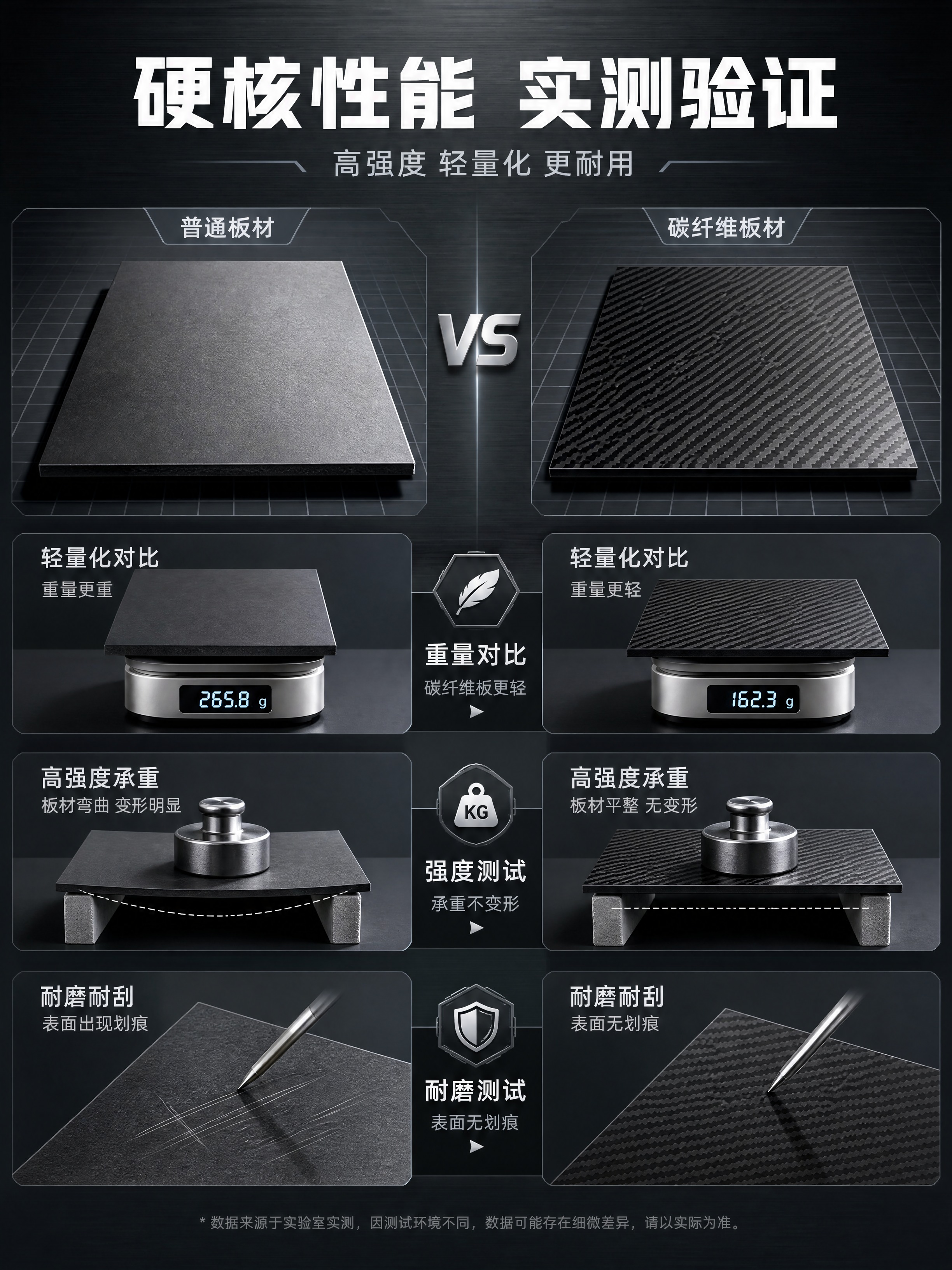 [商品] 使用【图1】碳纤维板材，保留黑色3K斜纹编织纹理、方… - 图片创意预览