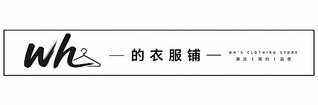 将现有店标调整为950*120尺寸的电商店铺招牌，保留原店名wh的衣服铺和设计风格，调整排版适配长条形招牌尺寸