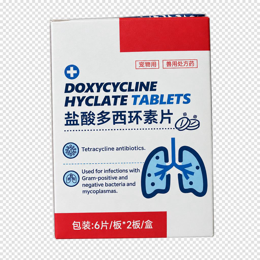 对图中的盐酸多西环素片药盒产品进行专业商业级产品精修，最终输出… - 图片创意预览