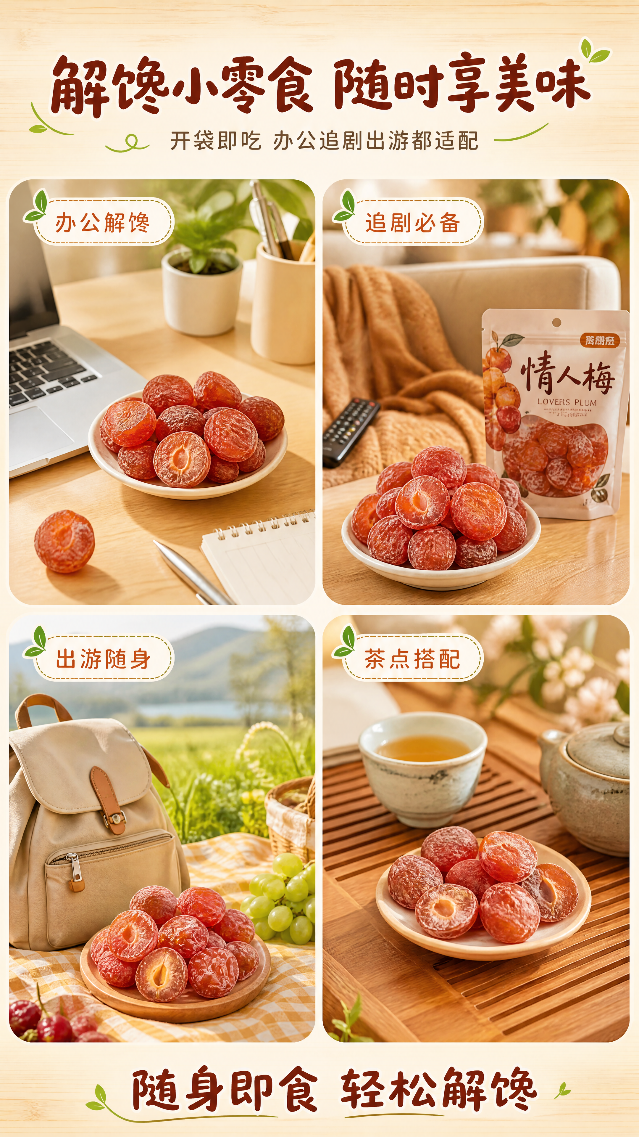 [商品] 使用【图2】整颗情人梅和【图4】竹勺半梅组合；保留情… - 图片创意预览