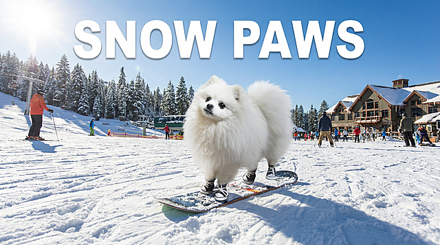 以图中的狗狗鞋为元素,设计6张跟狗狗鞋有关的图，比例 「16:9」,物体主体特征不变,英语