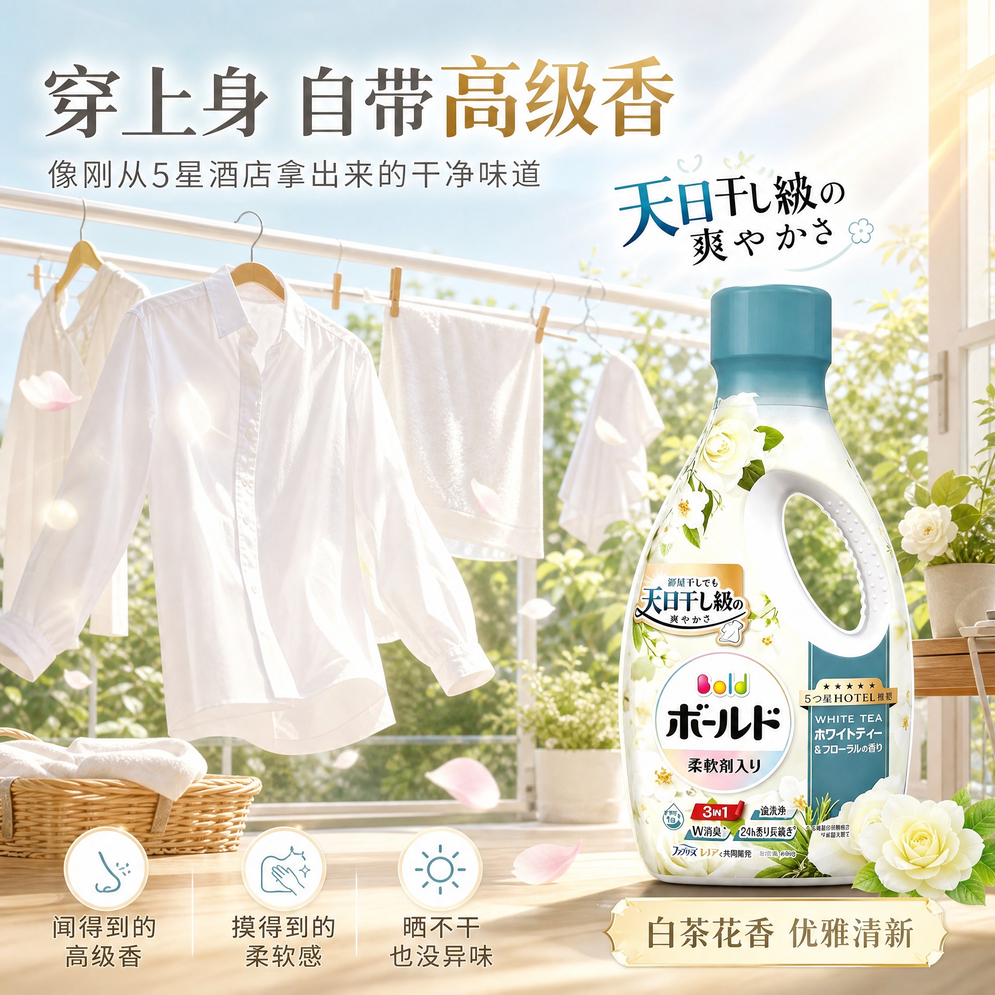 [主图2-2 1:1] 宝洁Bold花香洗衣液 使用场景感受图… - 图片创意预览