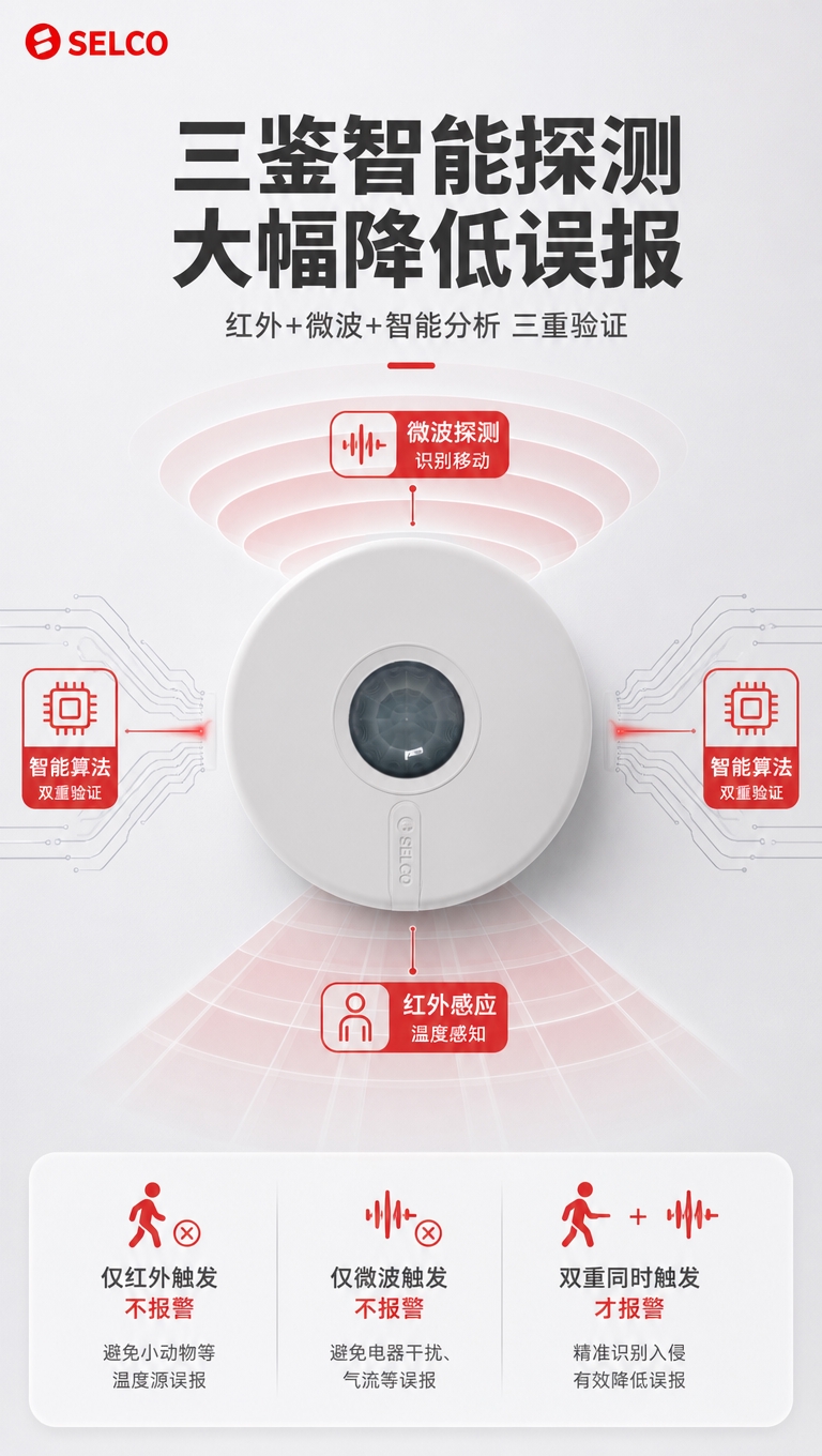 [商品] 使用【图1】SDP-306吸顶红外微波三鉴探测器正面… - 图片创意预览