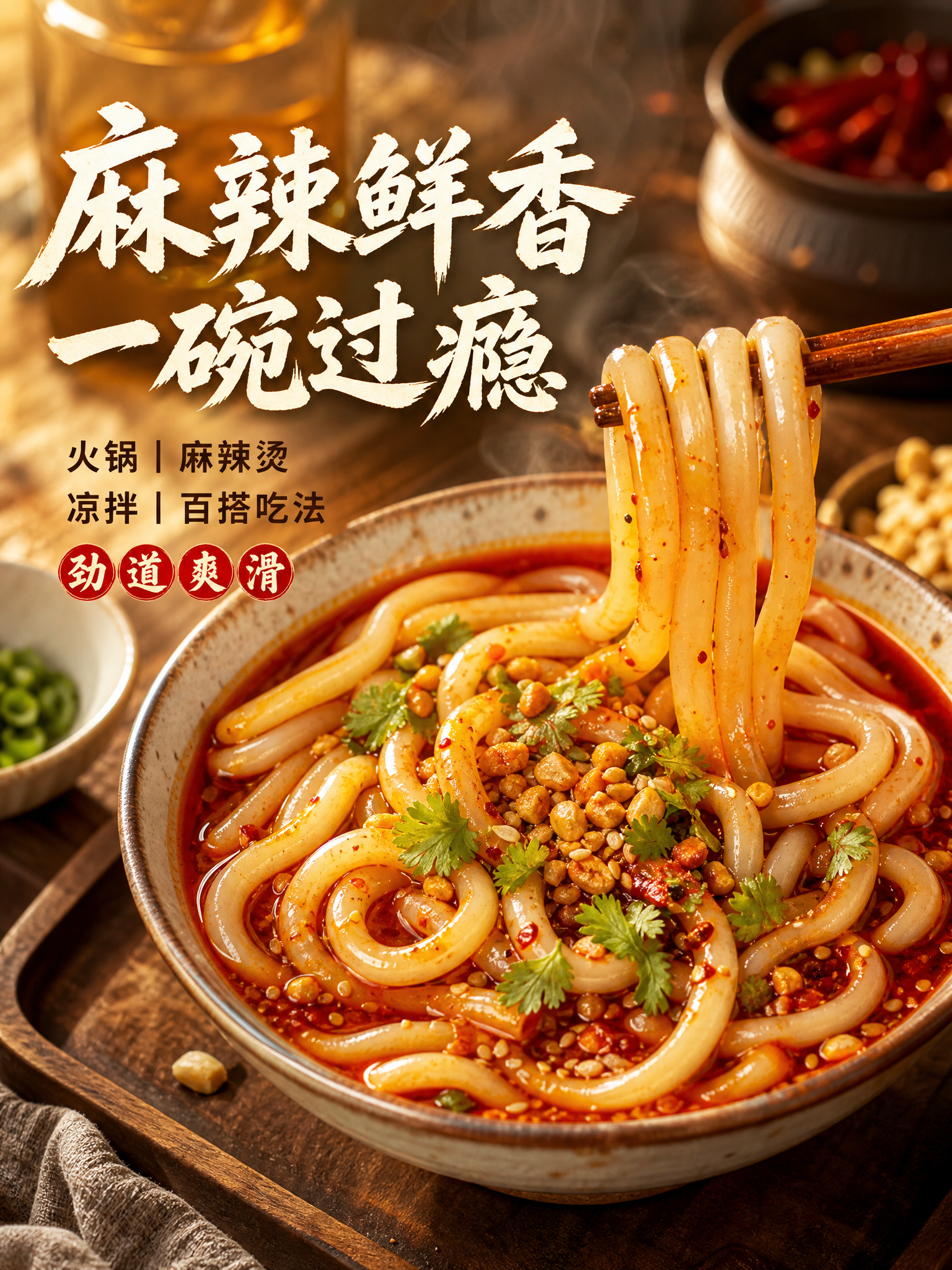 [主图-4] 食用场景与成品展示 麻辣土豆粉火锅粉场景。 [统… - 图片创意预览