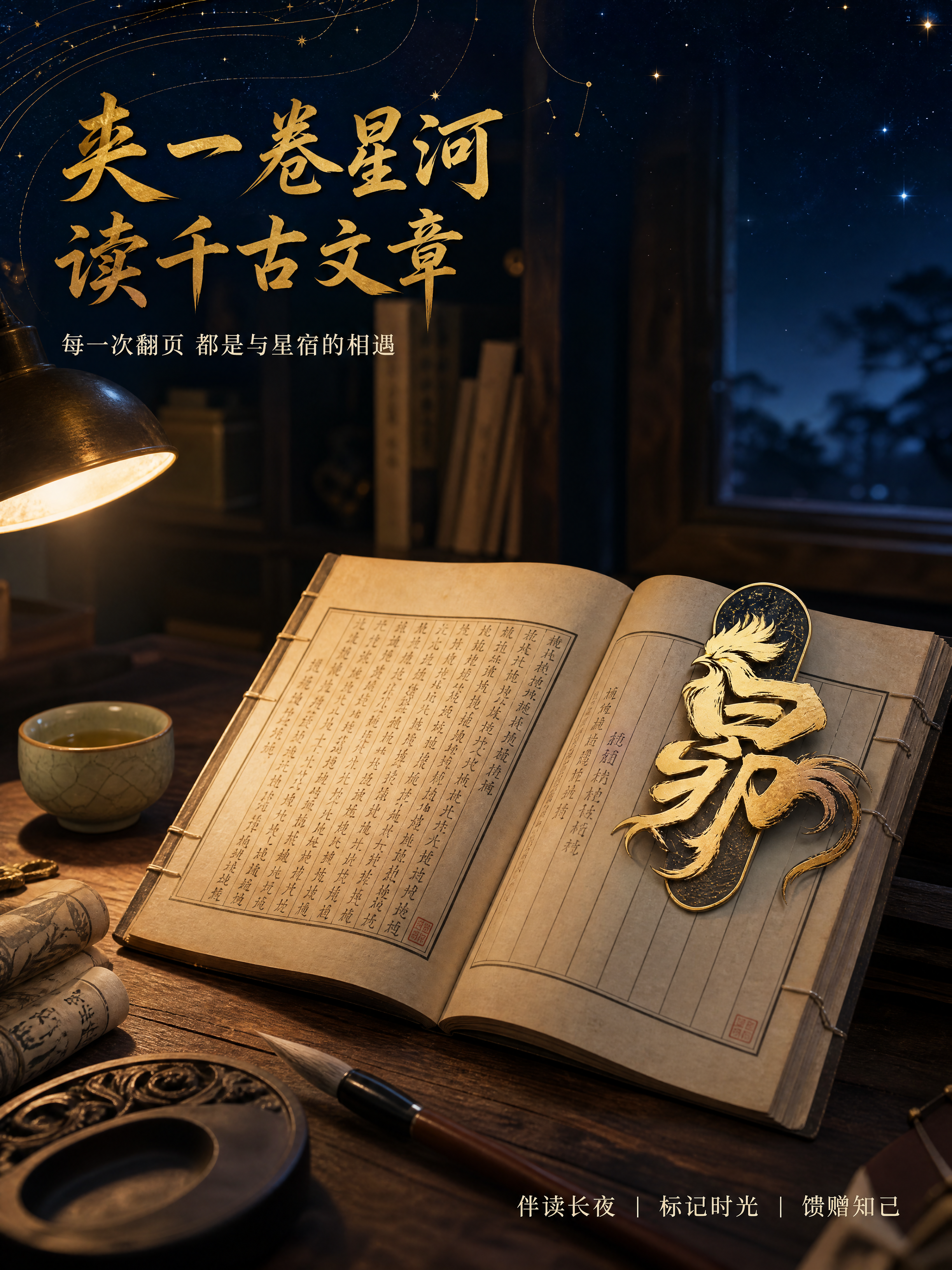 [商品] 使用【图4】毕月乌书签图案；保留乌鸦与"毕"字书法结… - 图片创意预览