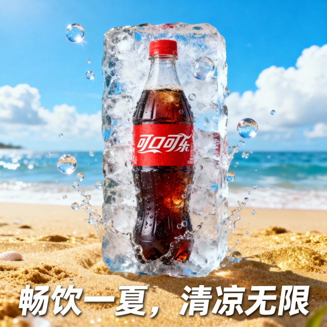 可乐宣传海报预览效果