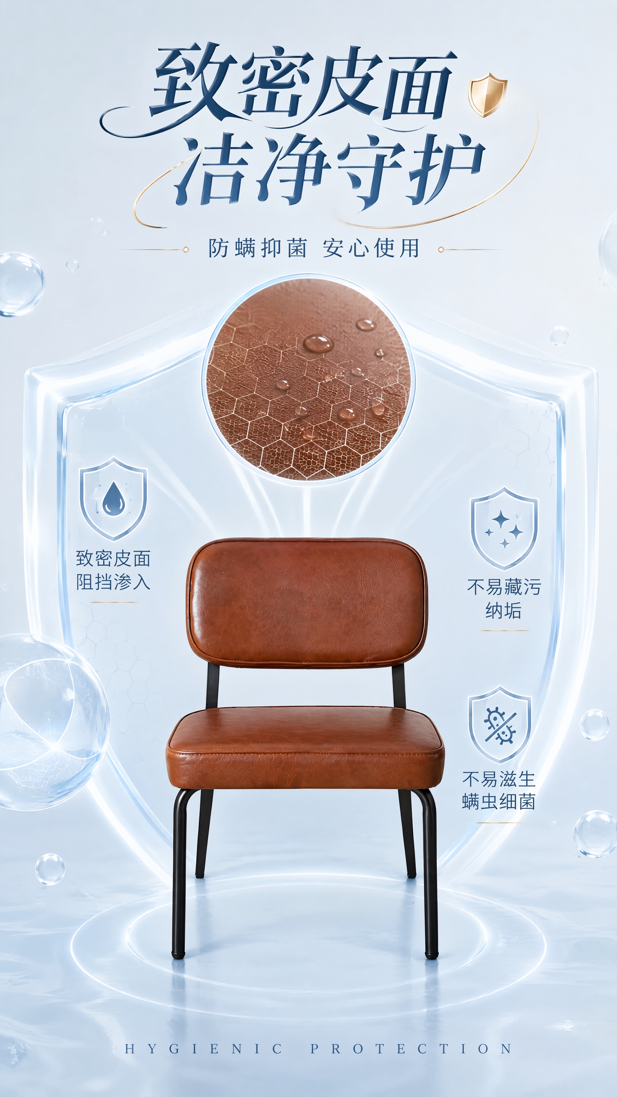 [第5张] 防螨抑菌页-致密皮面阻挡液体渗入。本张使用【图1】… - 图片创意预览
