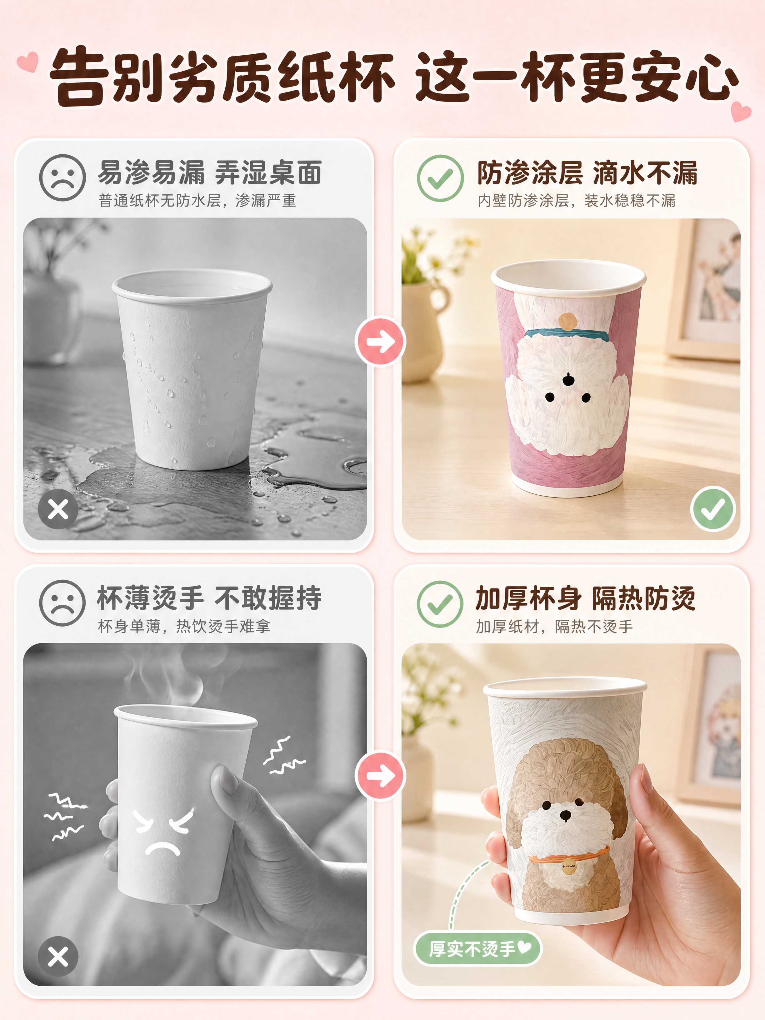 [商品] 使用【图1】油画小狗系列一次性纸杯；保留纸杯的小狗图… - 图片创意预览